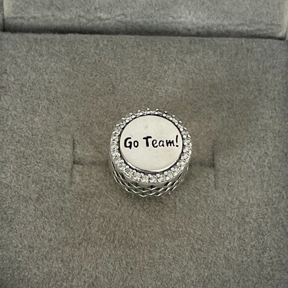 Pandora Dangle Charm Cheerleader Go Team!Charm - Picture 4 of 4